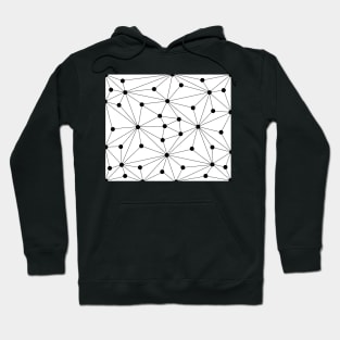 Abstract geometric pattern - black and white. Hoodie